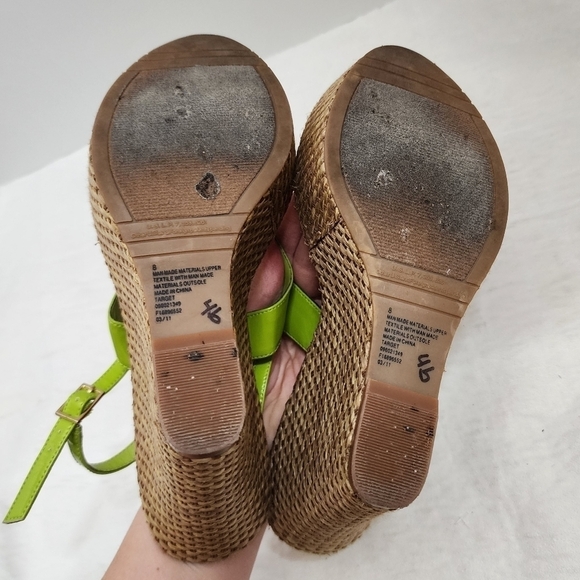 Miss Trish × Target Retro Green Wedge Heeled Sandals 8 - Picture 7 of 7
